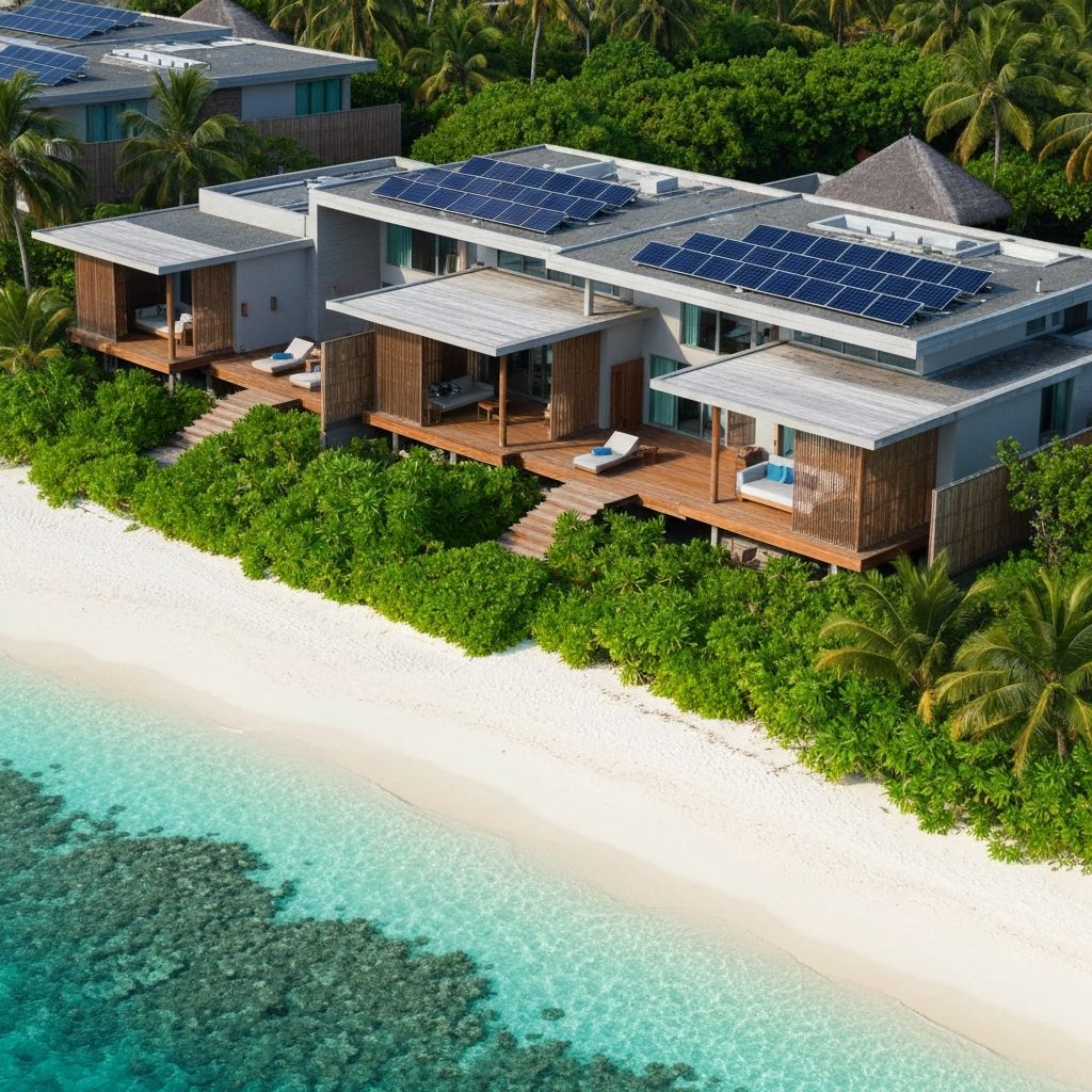 Sustainable eco-luxury resort in Maldives